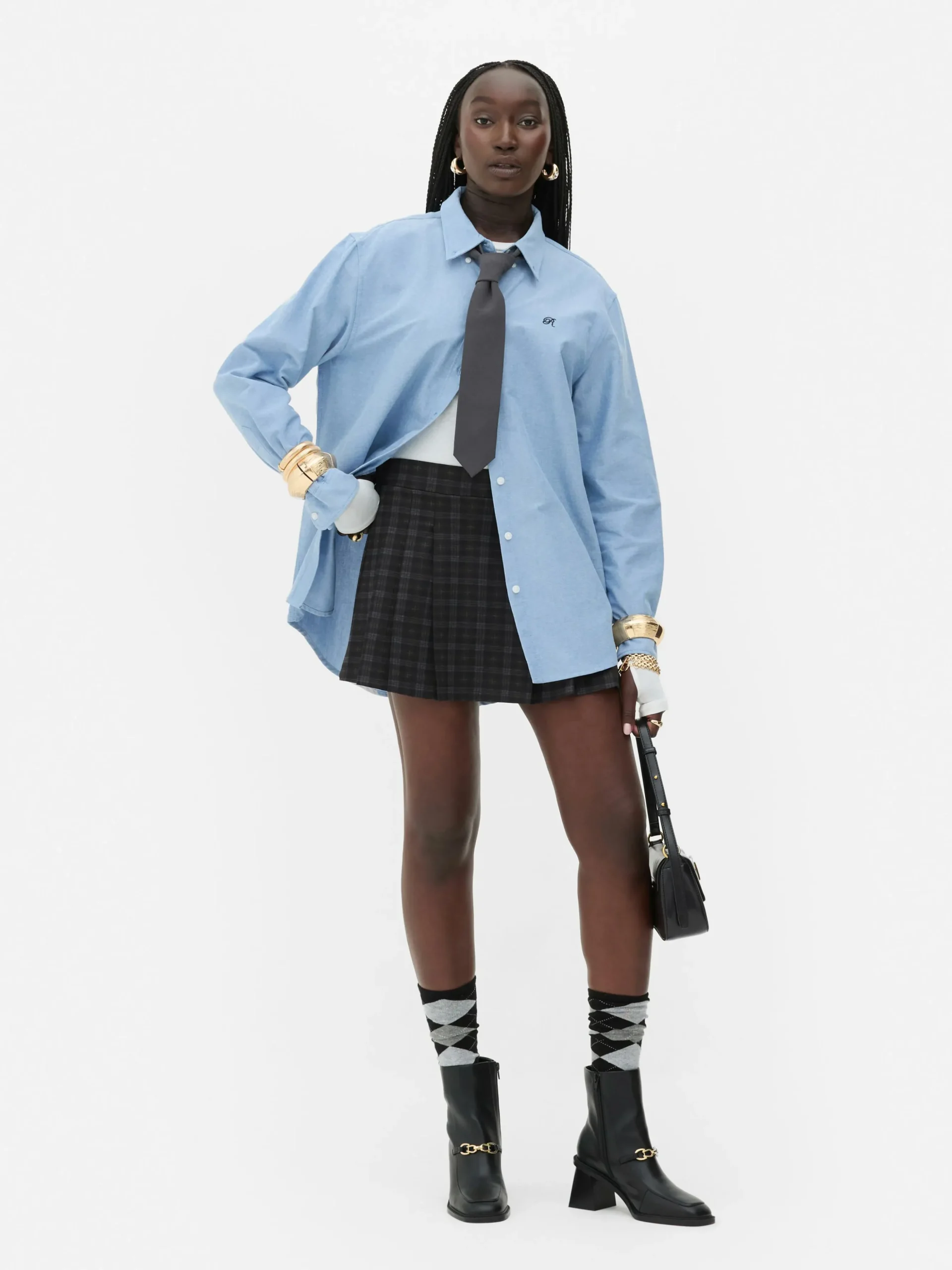 Camisa Oxford Abotonada De Rita Ora