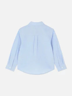 Camisa Oxford De Manga Larga Para Niño Pequeño