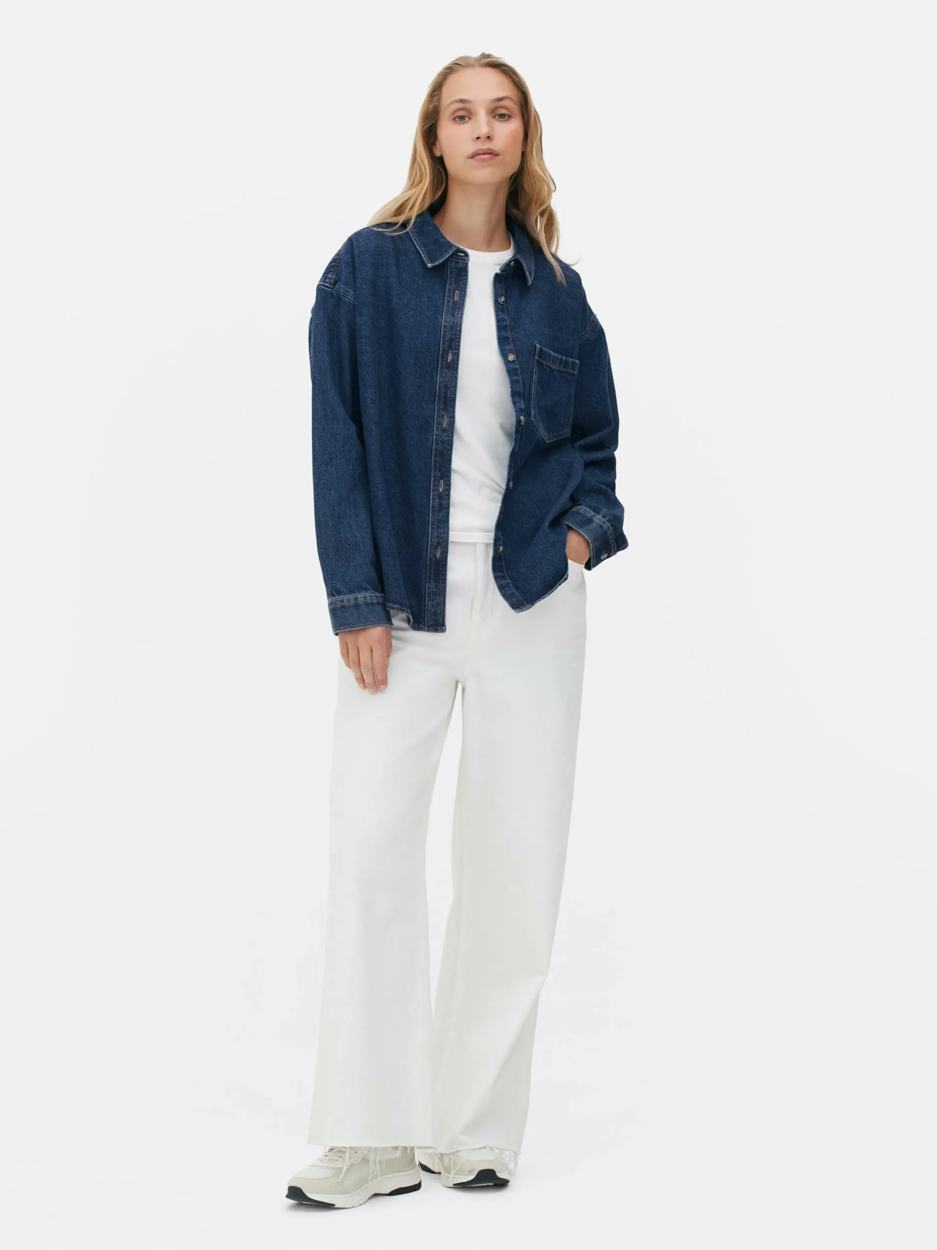 Camisa Vaquera De Corte Holgado