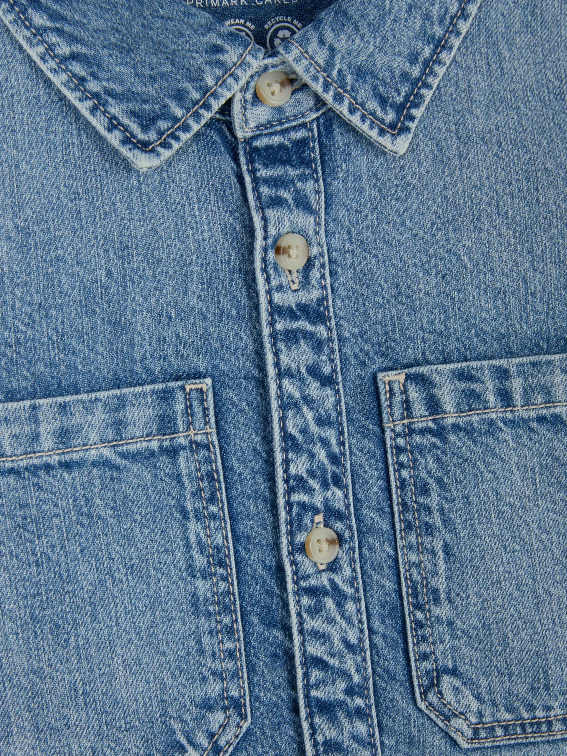 Camisa Vaquera De Manga Larga