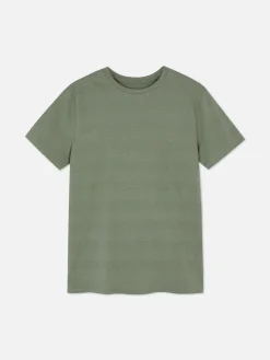 Camiseta A Rayas Con Textura