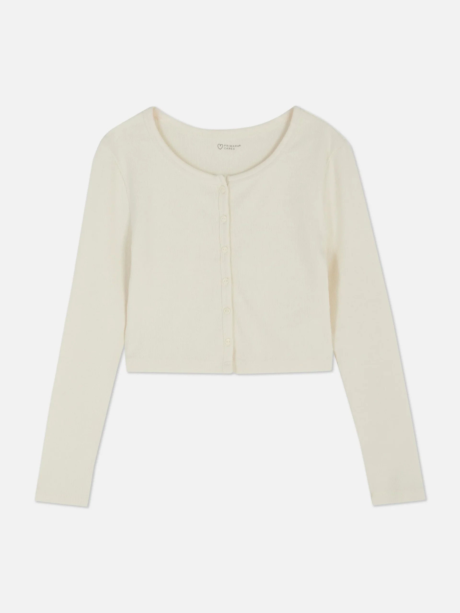 Camiseta Acanalada Con Botones