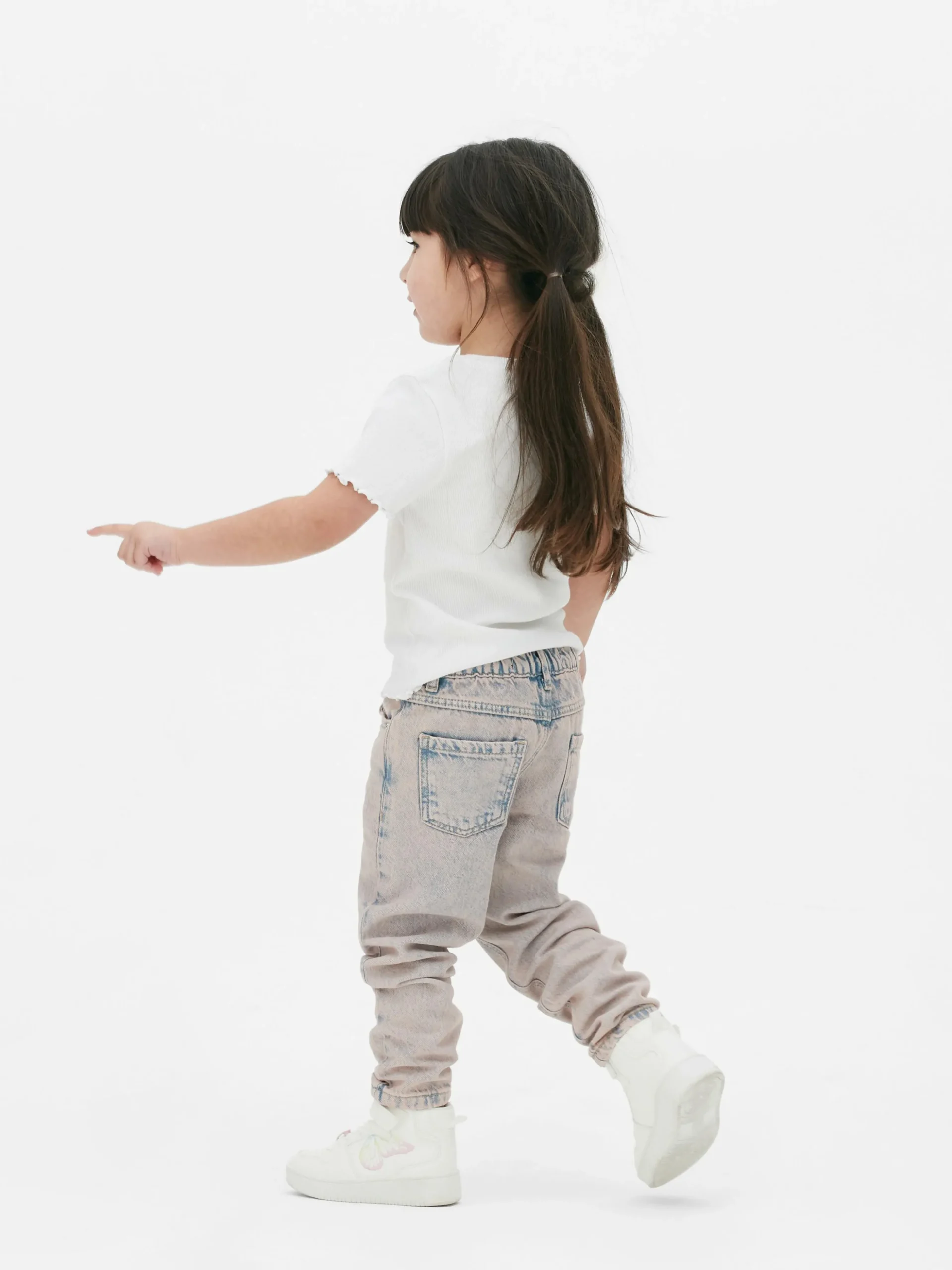 Camiseta Acanalada Con Ribete Ondulado A Juego