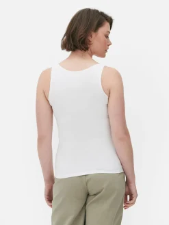 Camiseta Clásica Sin Mangas De Algodón