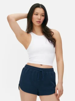 Camiseta Con Espalda De Nadadora Acanalada