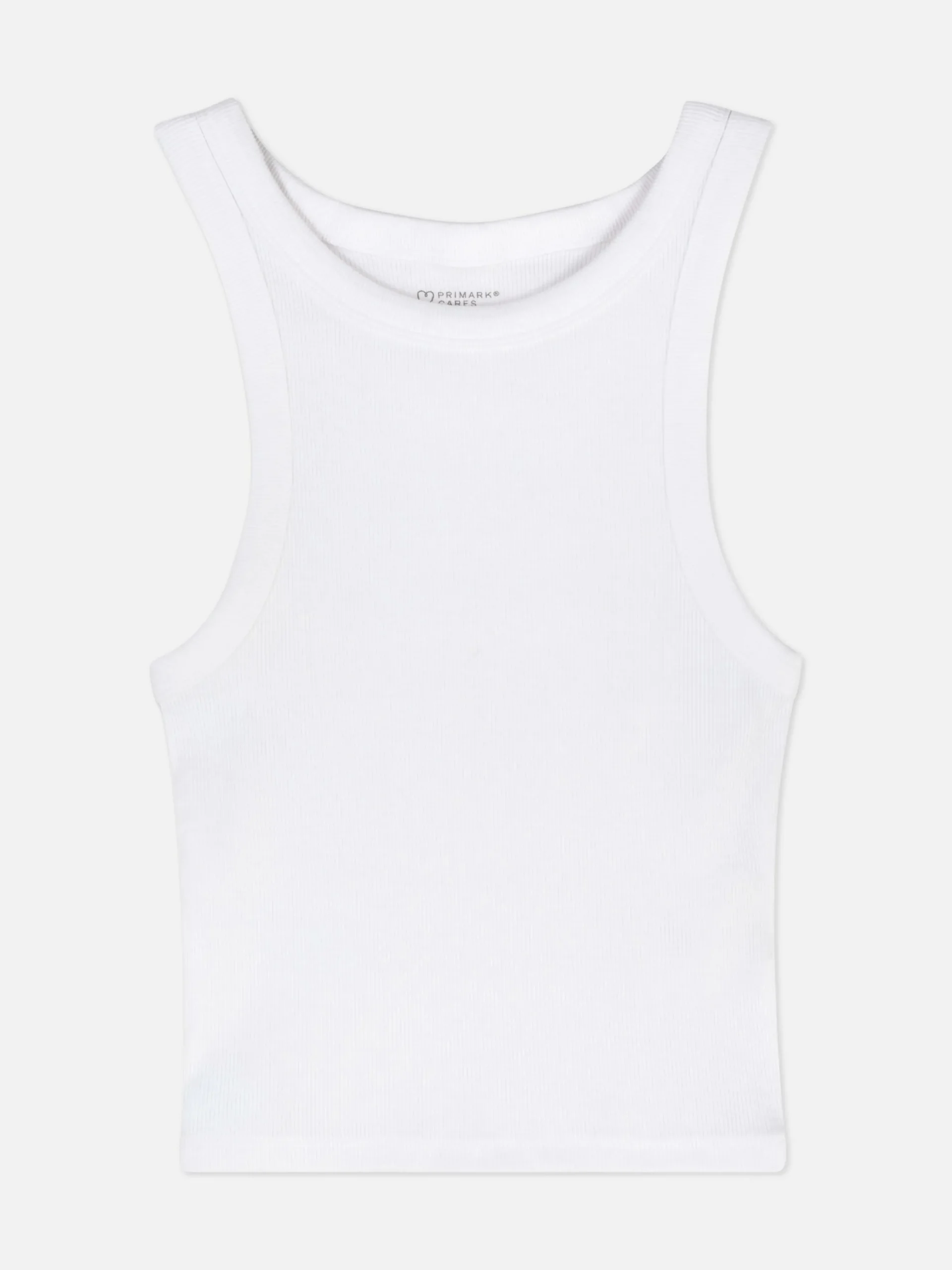 Camiseta Con Espalda De Nadadora Acanalada