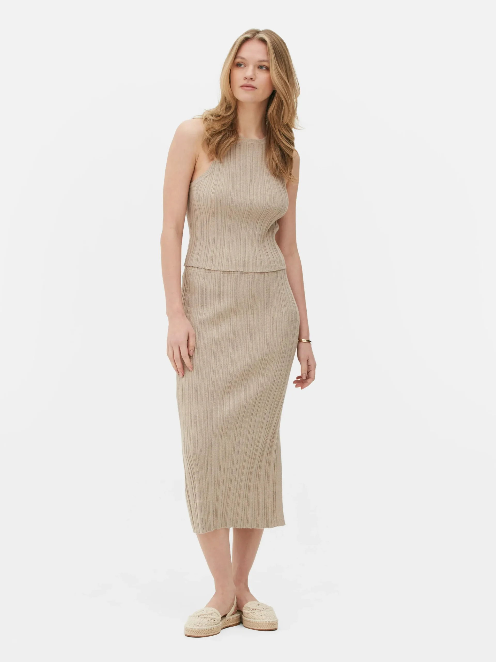 Camiseta Con Espalda De Nadadora Acanalada