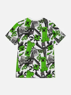 Camiseta Con Estampado De Creeper De Minecraft