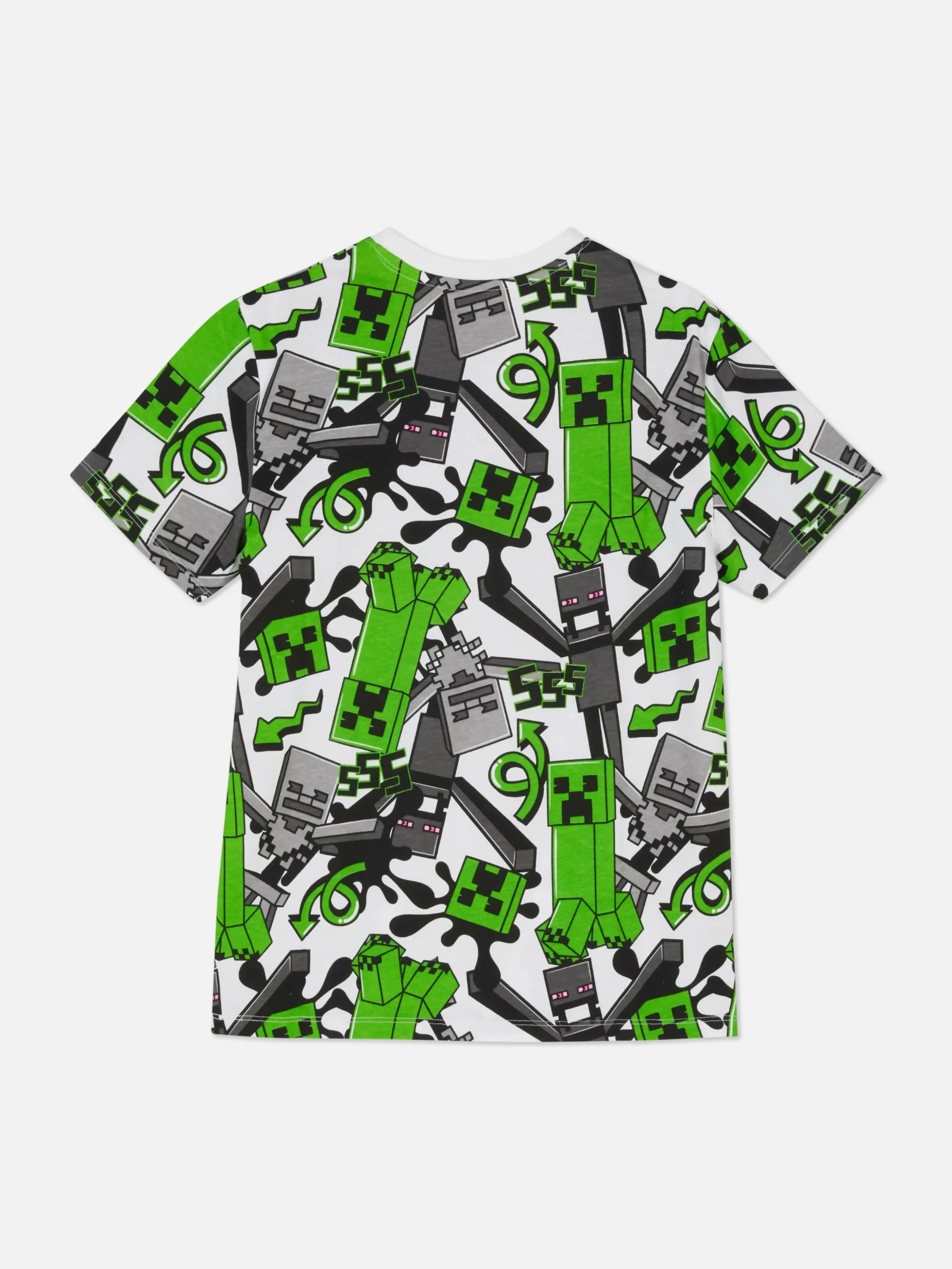 Camiseta Con Estampado De Creeper De Minecraft