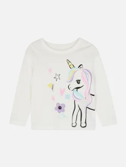 Camiseta Con Estampado Gráfico De Unicornio