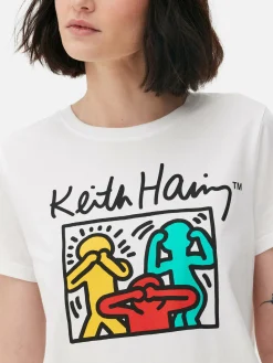 Camiseta Con Estampado Gráfico De Keith Haring