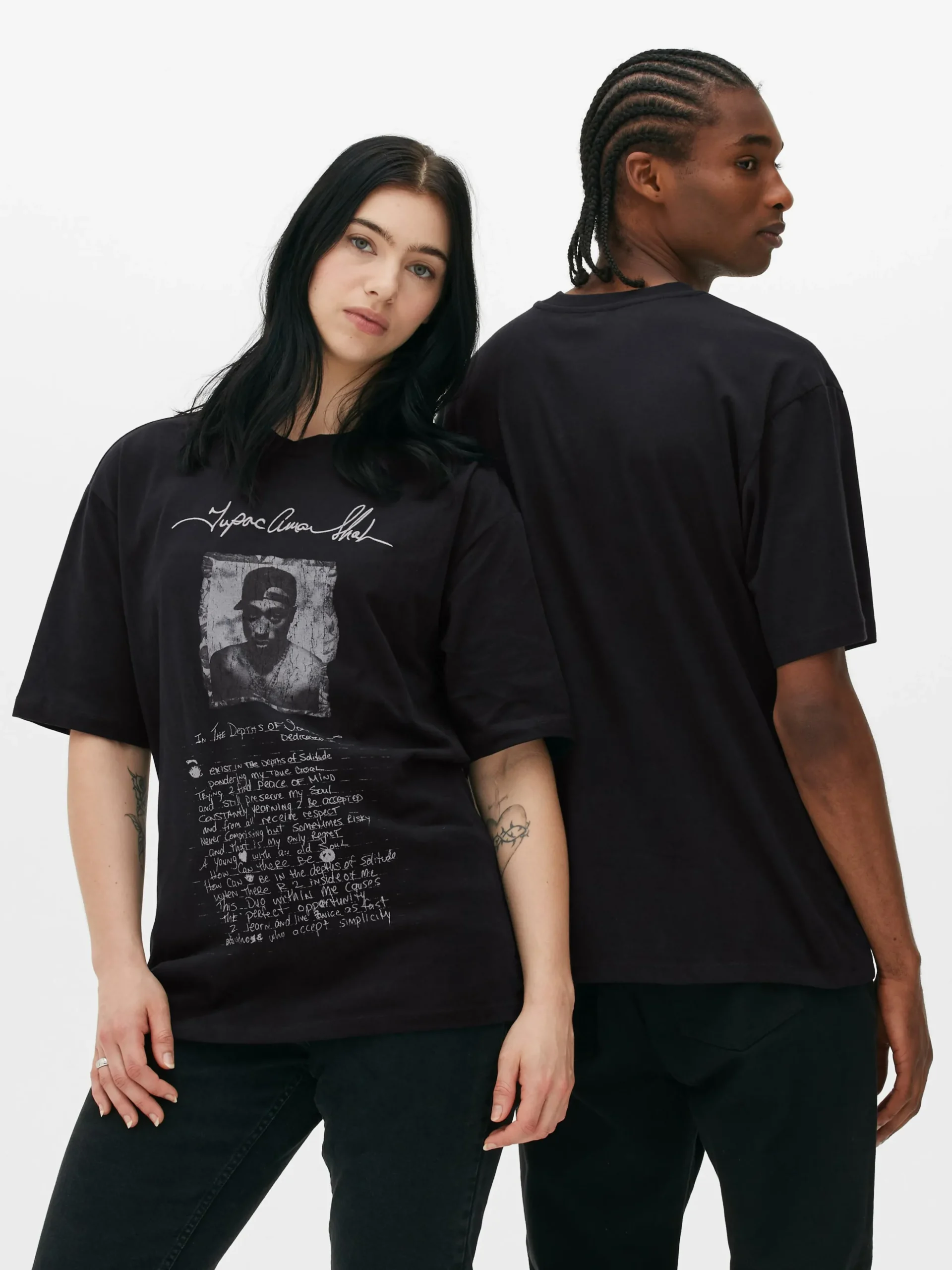 Camiseta Con Estampado Gráfico De 2Pac