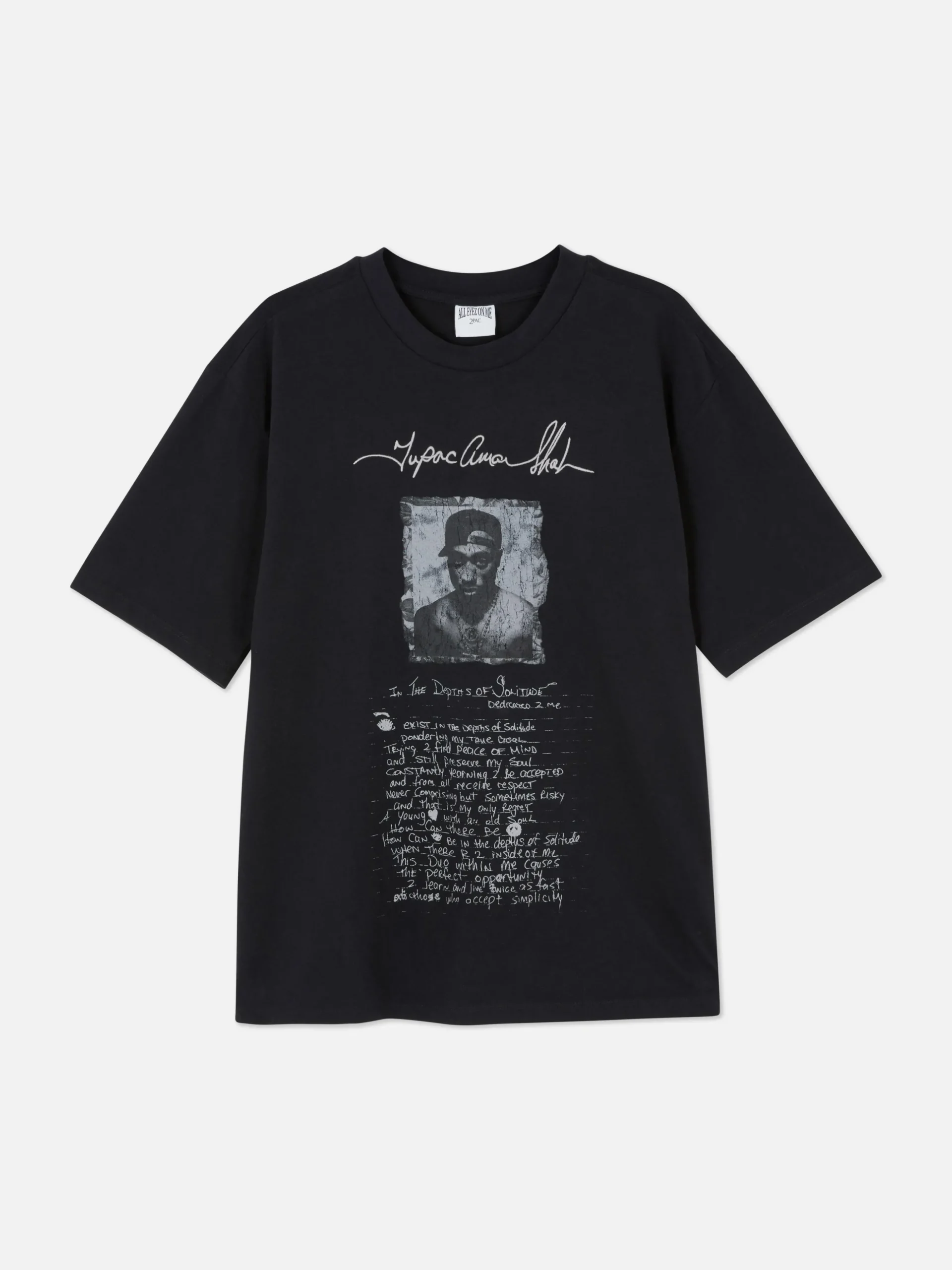 Camiseta Con Estampado Gráfico De 2Pac