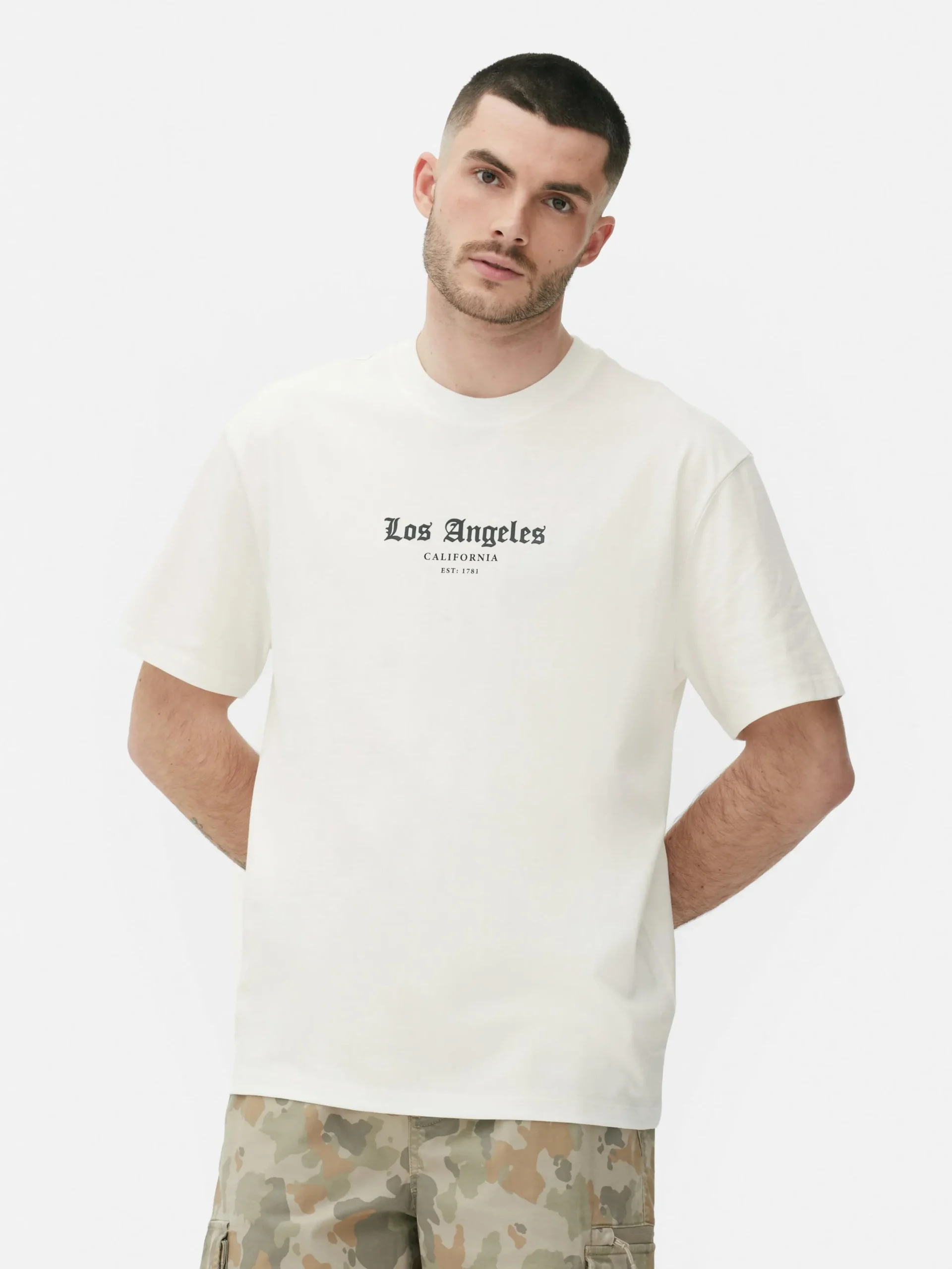 Camiseta Con Estampado «Los Angeles Statue»