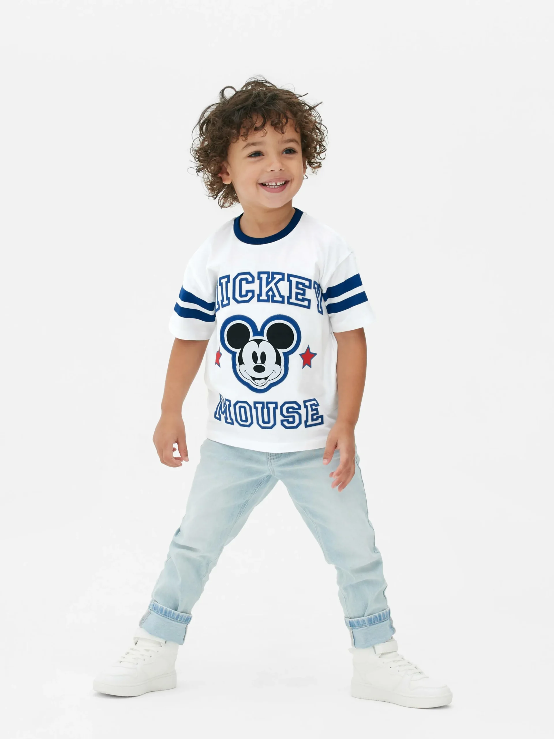 Camiseta Con Ribete De Mickey Mouse De Disney