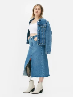 Camiseta Corta Acanalada Con Textura