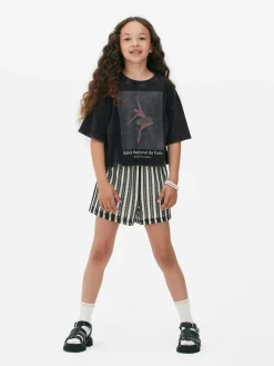 Camiseta Corta Con Diseño De Bailarina Parisina