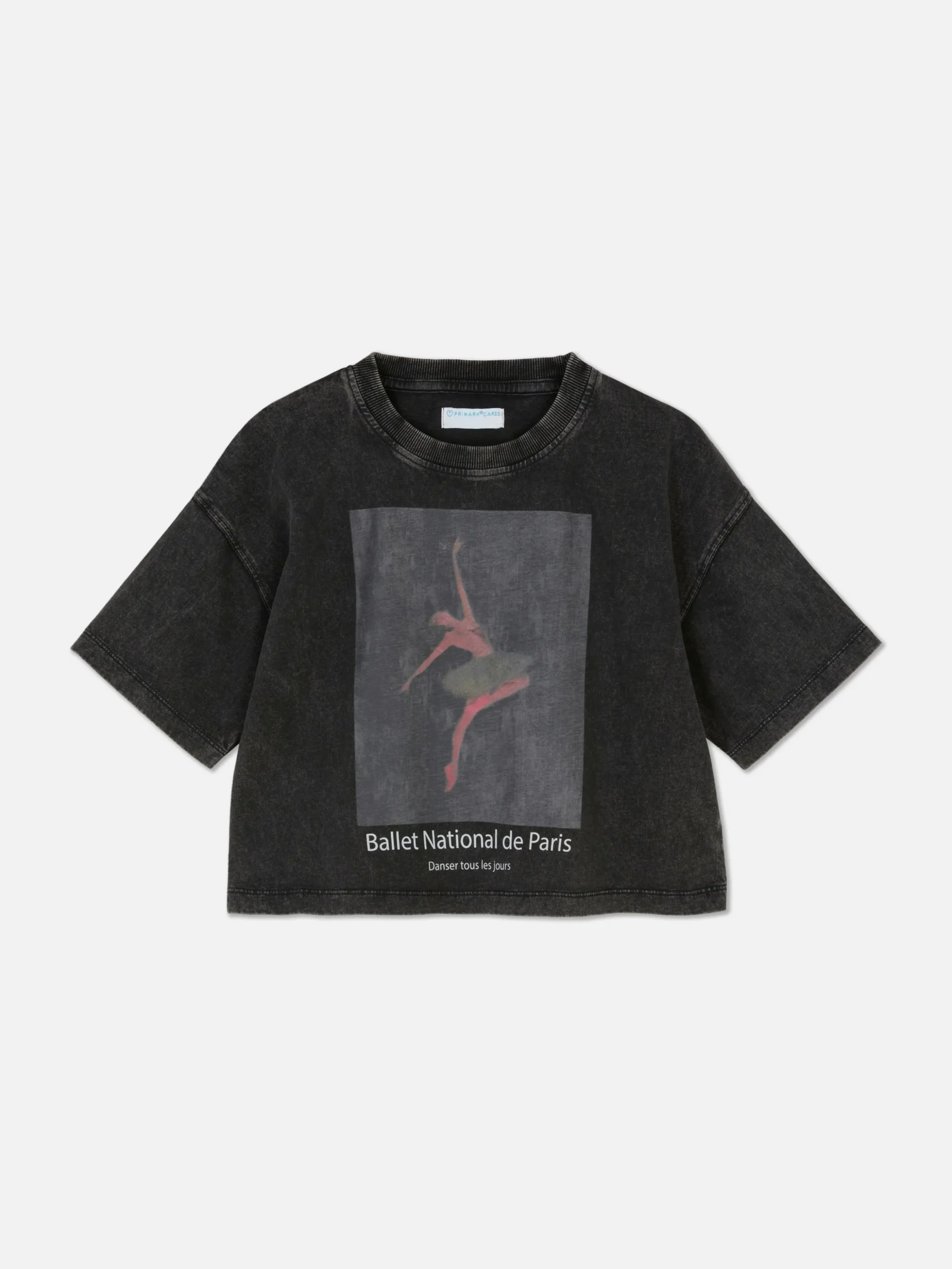 Camiseta Corta Con Diseño De Bailarina Parisina