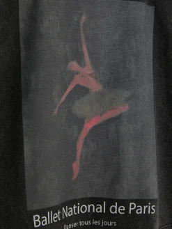 Camiseta Corta Con Diseño De Bailarina Parisina