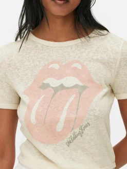 Camiseta Corta Con El Logotipo De Los Rolling Stones