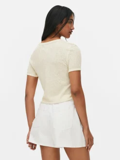 Camiseta Corta Con El Logotipo De Los Rolling Stones