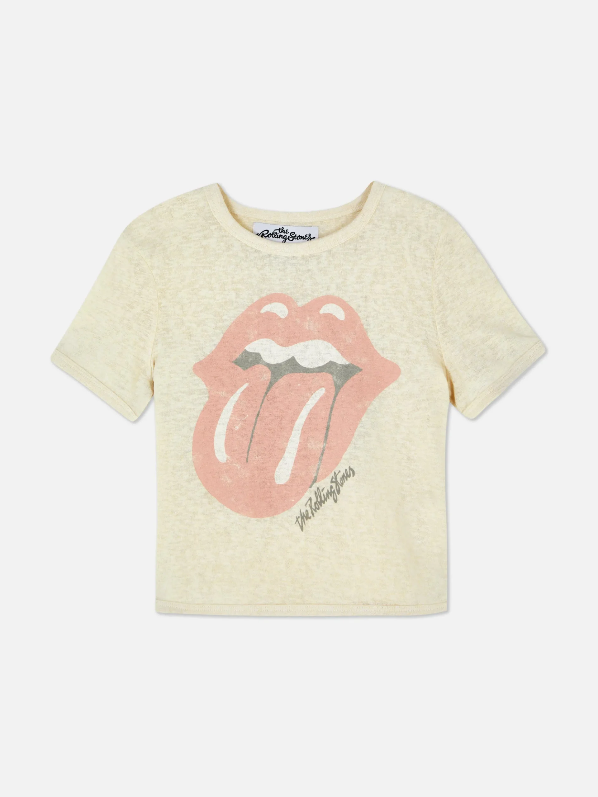 Camiseta Corta Con El Logotipo De Los Rolling Stones