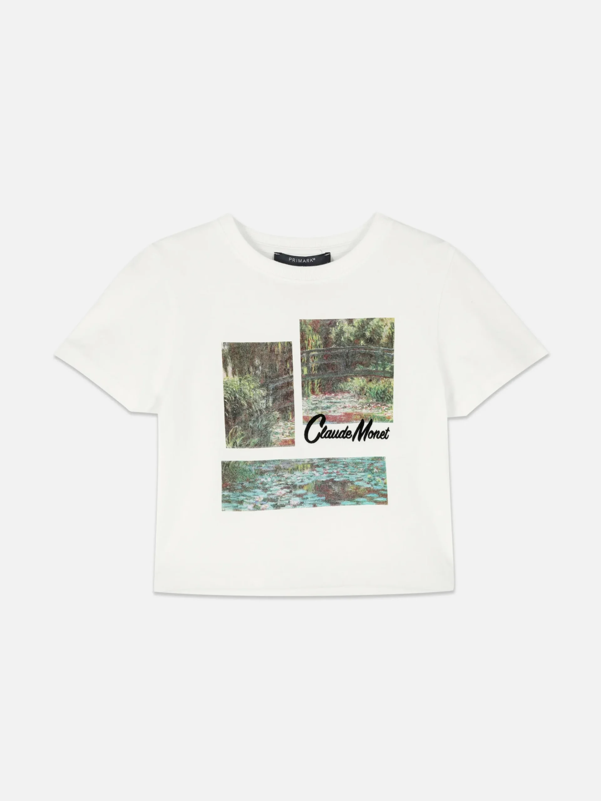 Camiseta Corta Con Estampado Gráfico De Claude Monet