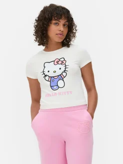 Camiseta Corta Con Estampado De Hello Kitty