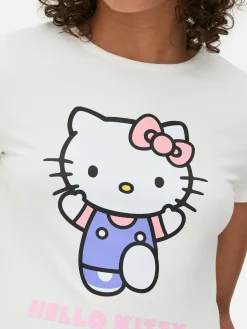 Camiseta Corta Con Estampado De Hello Kitty