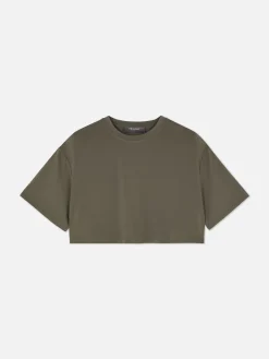 Camiseta Corta De Corte Cuadrado Combinable