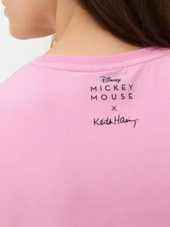 Camiseta Corta Mickey Mouse De Disney X Keith Haring