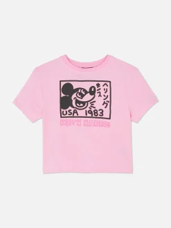 Camiseta Corta Mickey Mouse De Disney X Keith Haring