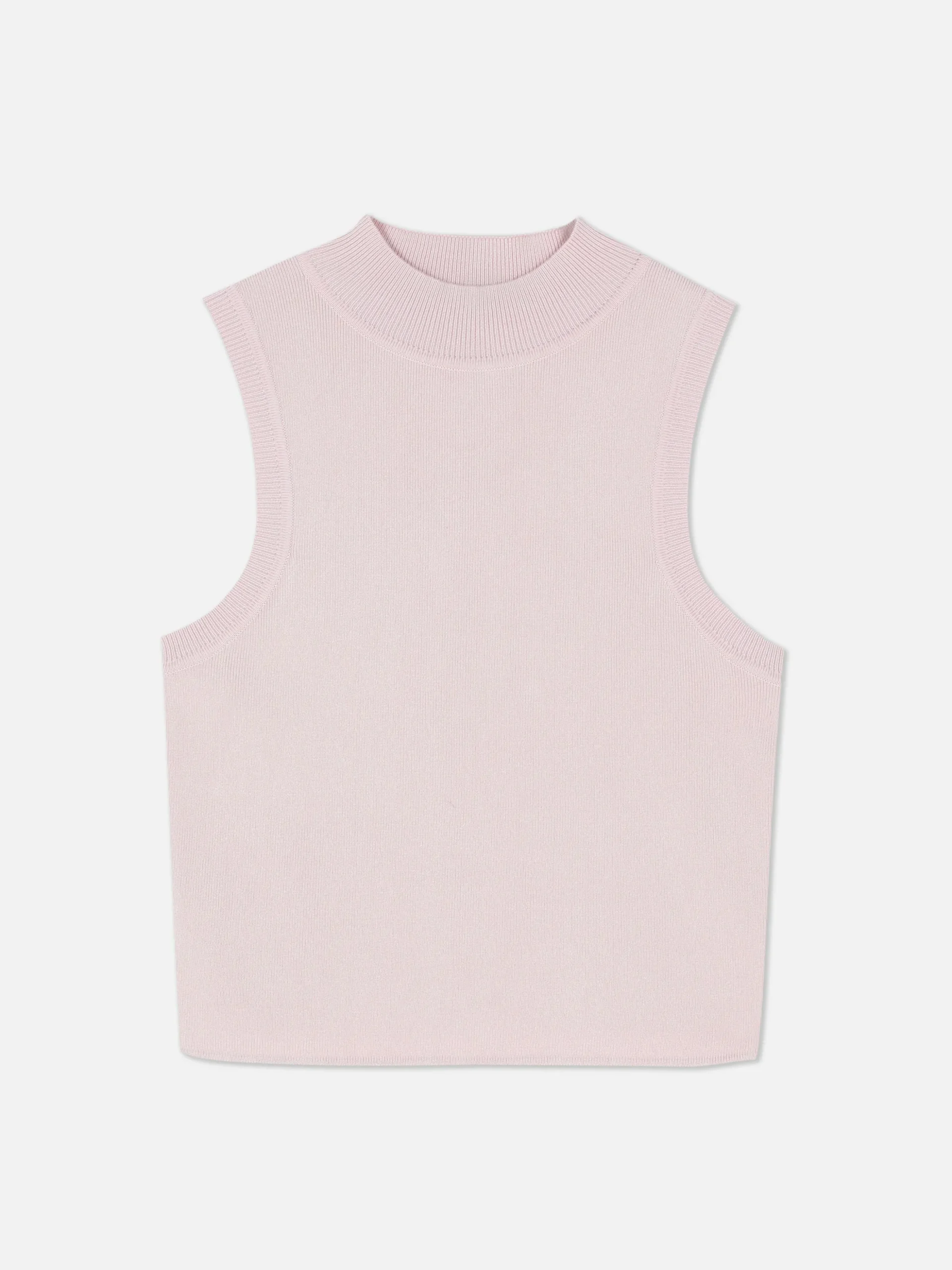 Camiseta Corta Sin Mangas De Cuello Alto