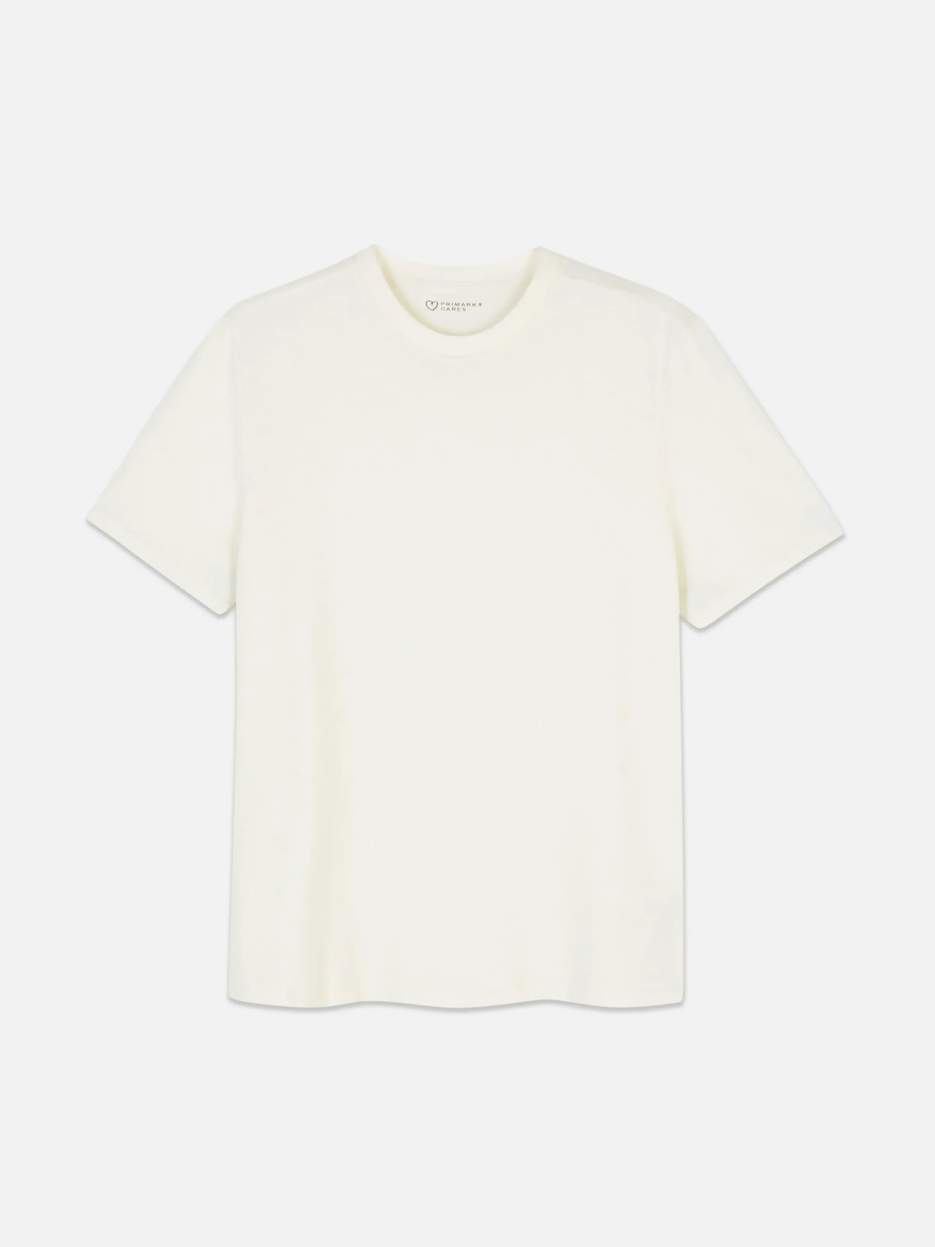 Camiseta De Cuello Redondo Y Corte Recto