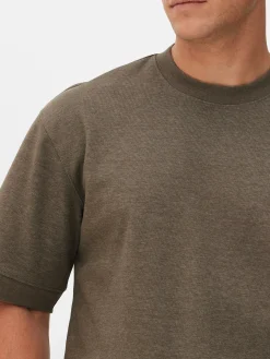 Camiseta De Cuello Redondo Estampada De Kem