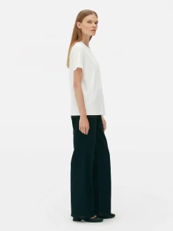 Camiseta De Cuello Redondo De The Edit