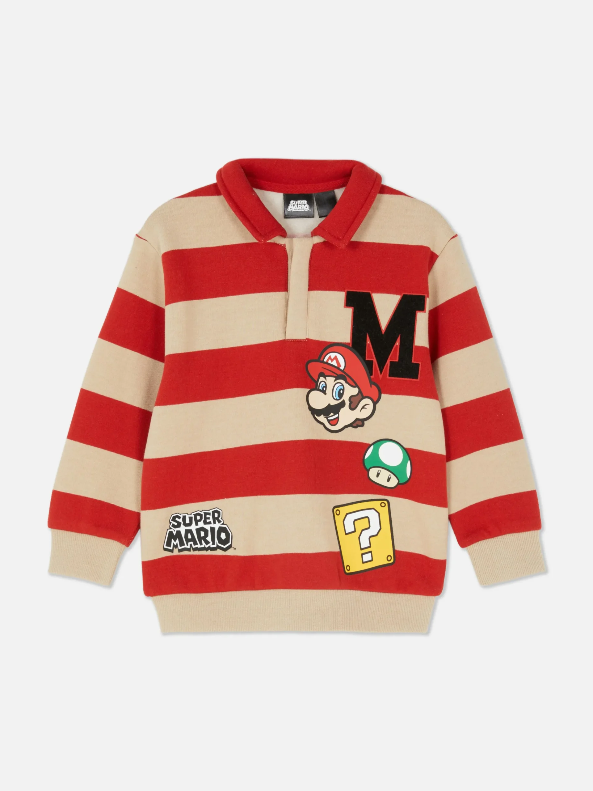 Camiseta De Estilo Rugby De Super Mario