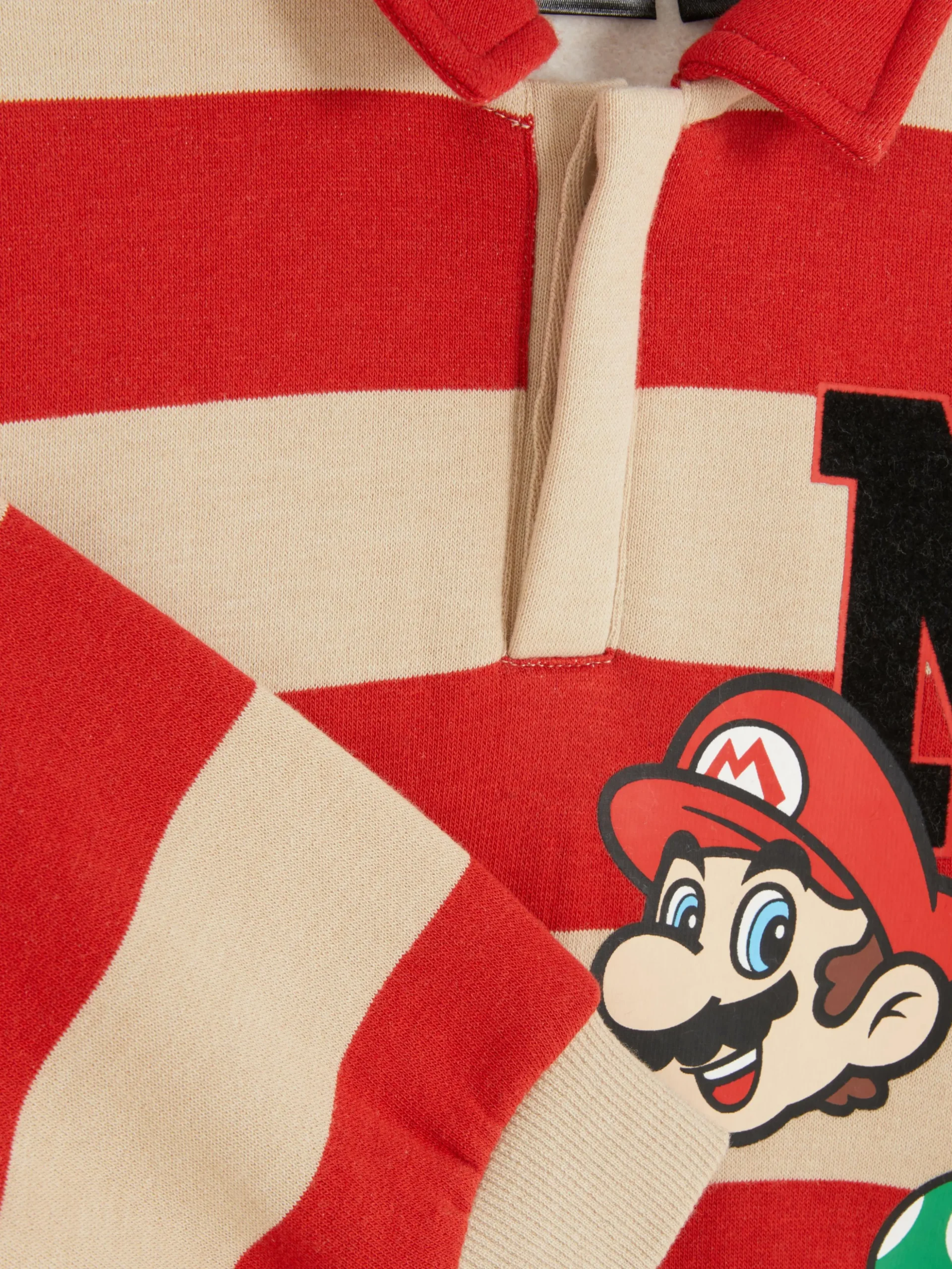 Camiseta De Estilo Rugby De Super Mario