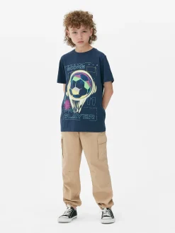 Camiseta De Manga Corta Con Estampado Gráfico