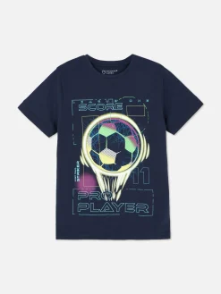 Camiseta De Manga Corta Con Estampado Gráfico