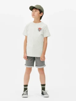 Camiseta De Manga Corta Con Estampado Gráfico