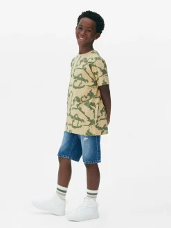 Camiseta De Manga Corta Con Estampado Gráfico