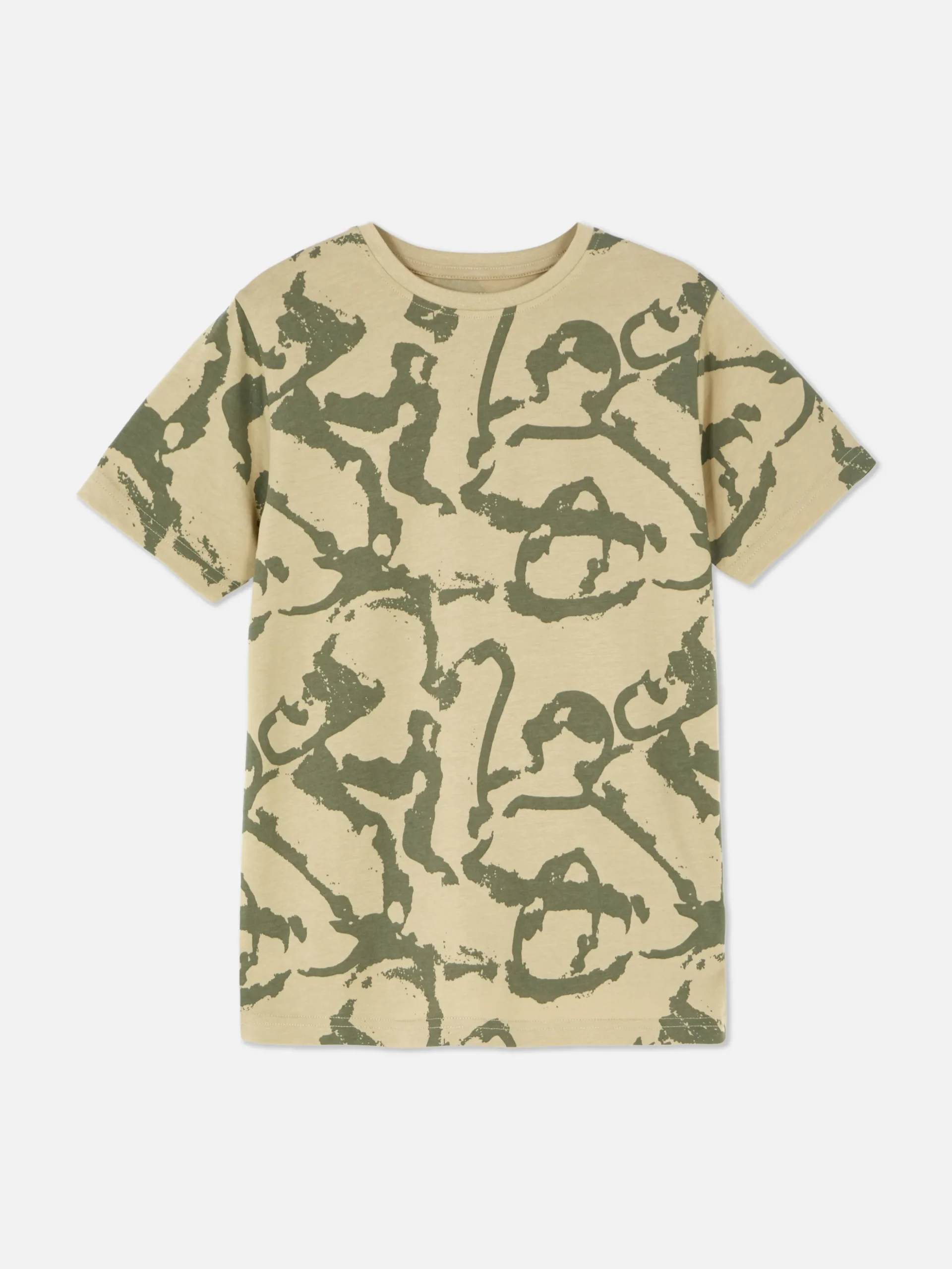 Camiseta De Manga Corta Con Estampado Gráfico