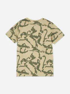 Camiseta De Manga Corta Con Estampado Gráfico