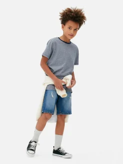 Camiseta De Manga Corta Con Raya Diplomática