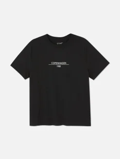 Camiseta De Manga Corta Con Estampado Gráfico