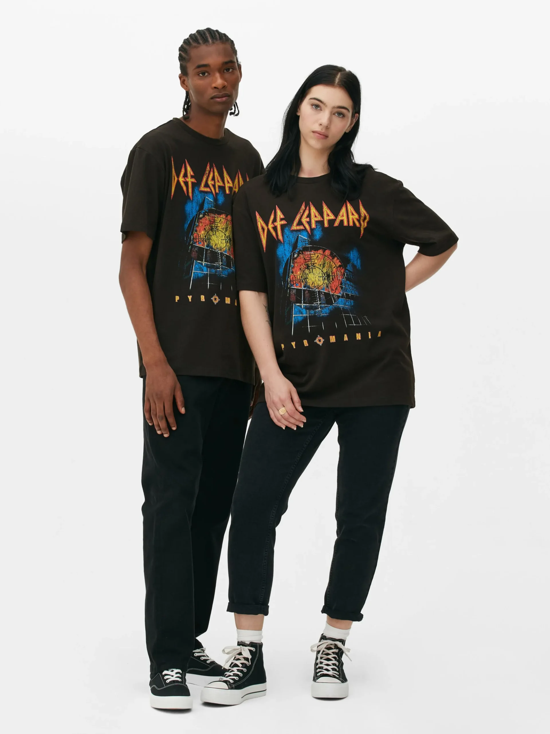 Camiseta De Manga Corta Con Estampado De Def Leppard