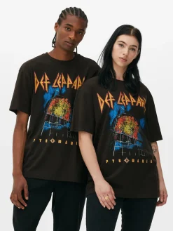 Camiseta De Manga Corta Con Estampado De Def Leppard