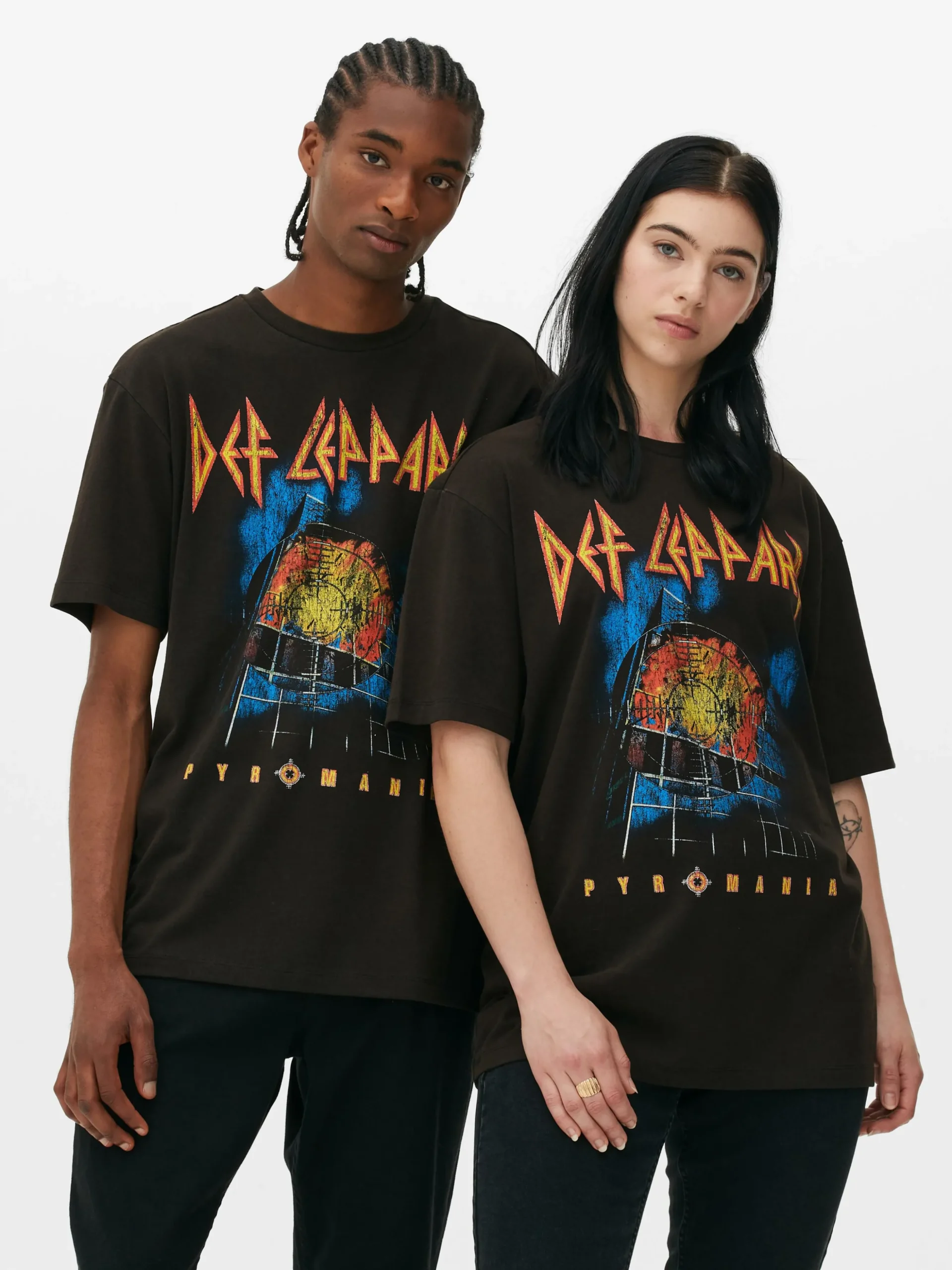 Camiseta De Manga Corta Con Estampado De Def Leppard
