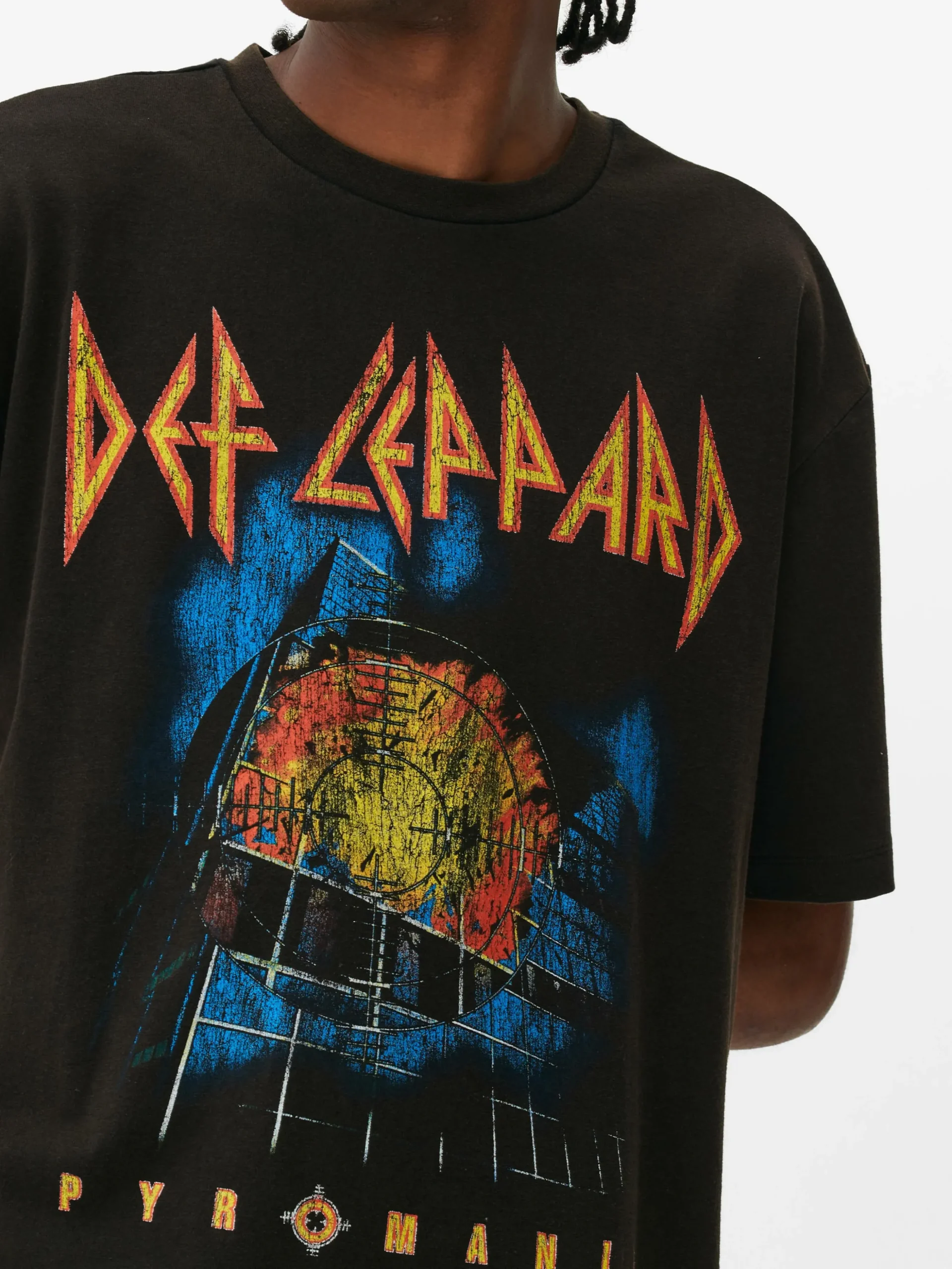 Camiseta De Manga Corta Con Estampado De Def Leppard